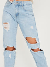 Load image into Gallery viewer, Comfy Cut Out Jeans